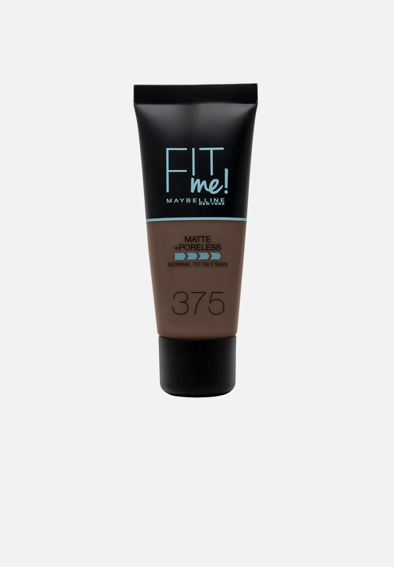 Fit Me Matte & Poreless Foundation Makeup – 375 Espresso